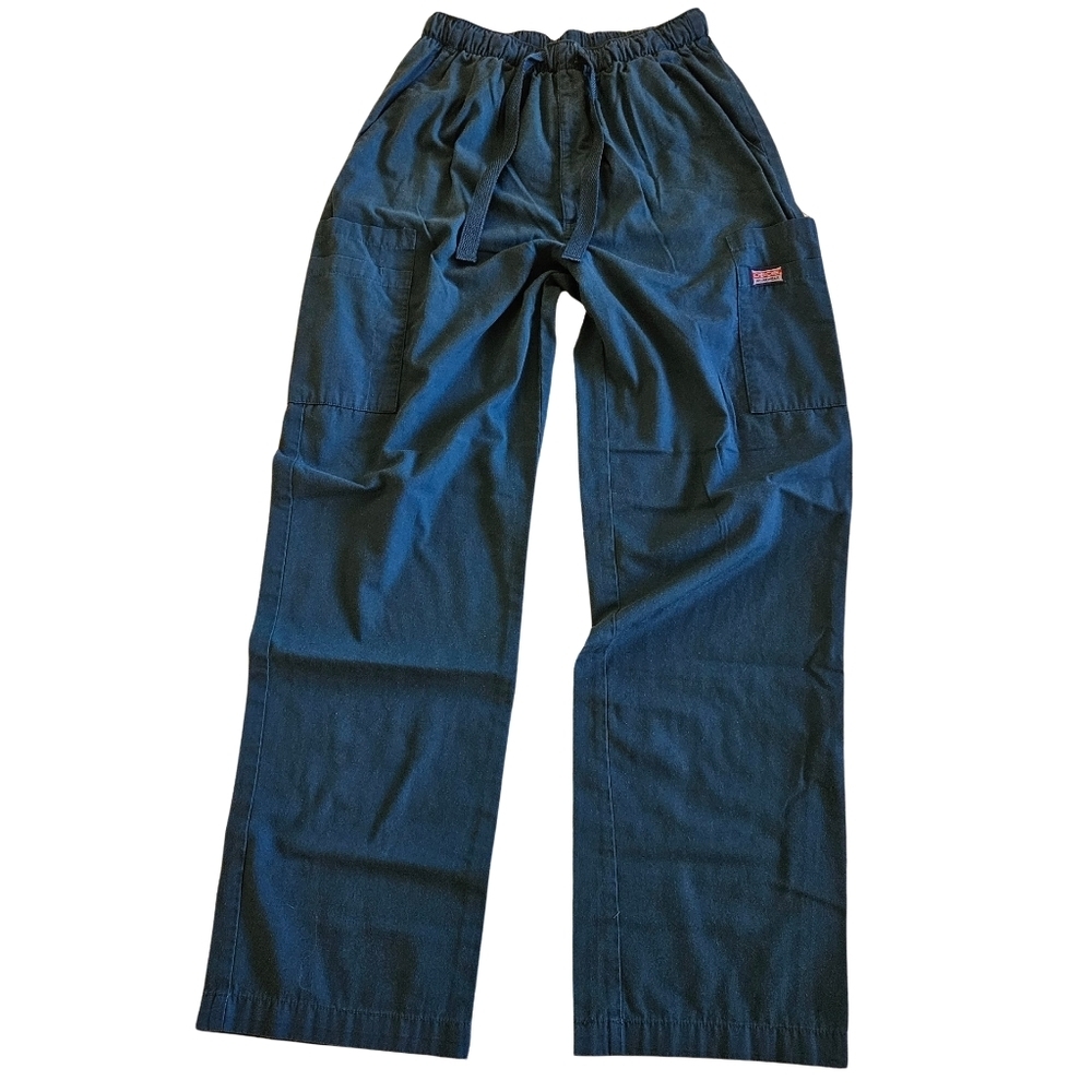Cherokee Workwear Elastic Waist Scrub Pants With Drawstring, Small, Teal
